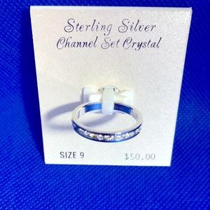 Sterling Silver & Crystal Ring